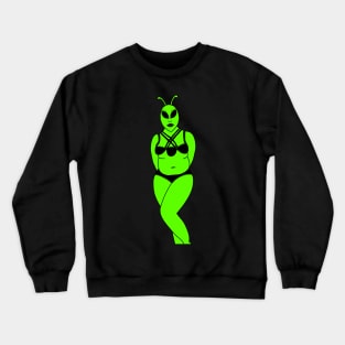 Thick alien girl Crewneck Sweatshirt
